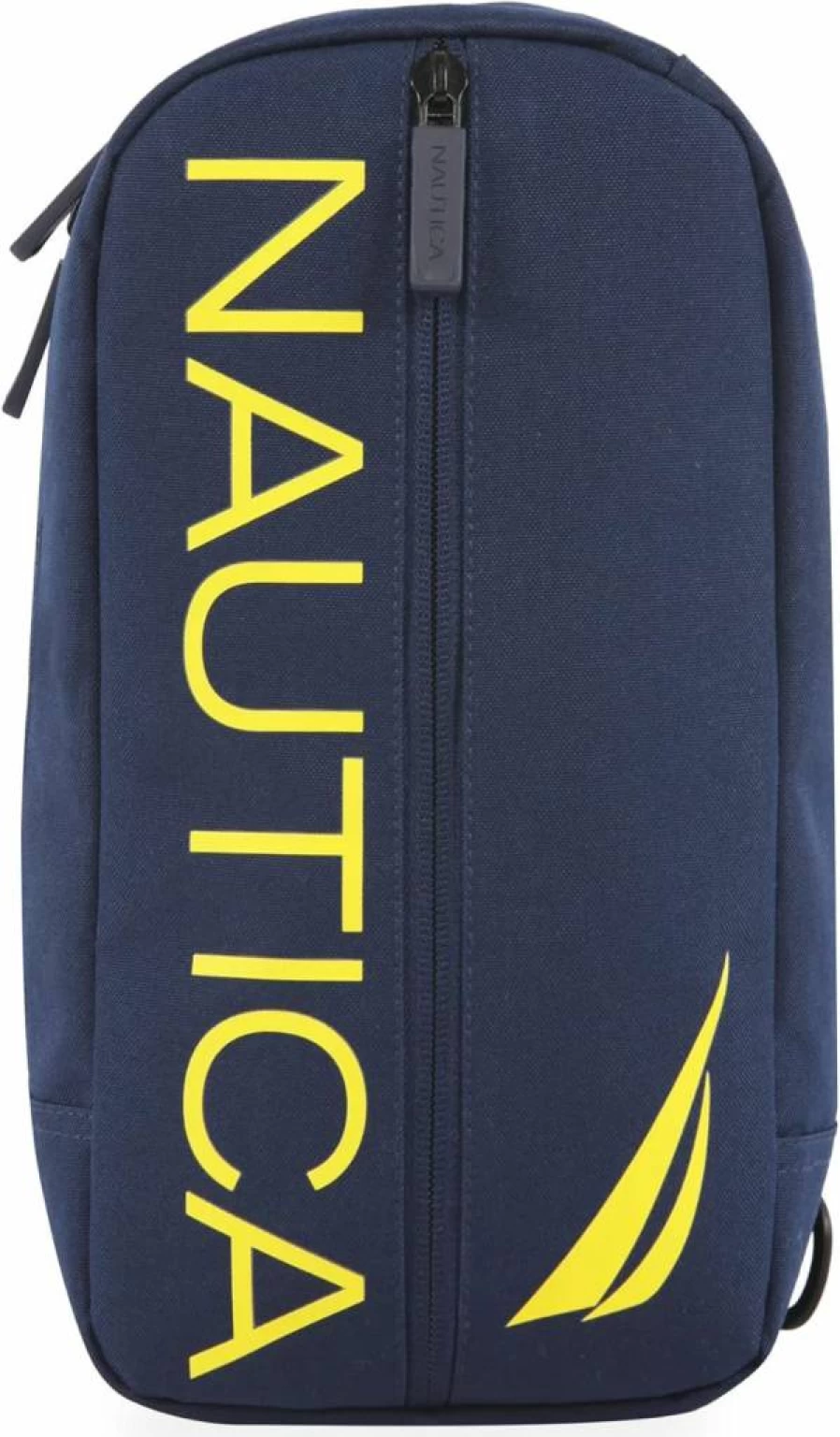 Nautica Unisex Navy and Yellow Crossbody Sling Bag for Men and Women