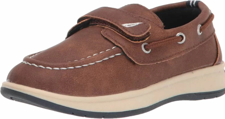 Nautica Boys' Casual Loafers with One Strap - Comfortable Boat Shoes for Toddler & Little Kids