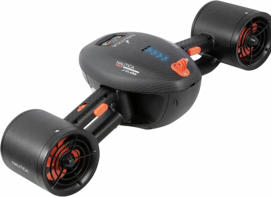 Nautica J Class Dual Motor Underwater Seascooter - 5 MPH Speed, 130ft Depth for Snorkeling & Diving