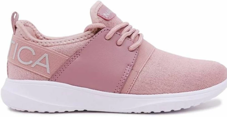 Nautica Girls' Metallic Fashion Sneakers - Lightweight Athletic Running Shoes for Kids (Toddler, Little Kid, Big Kid) - Lace-Up Design