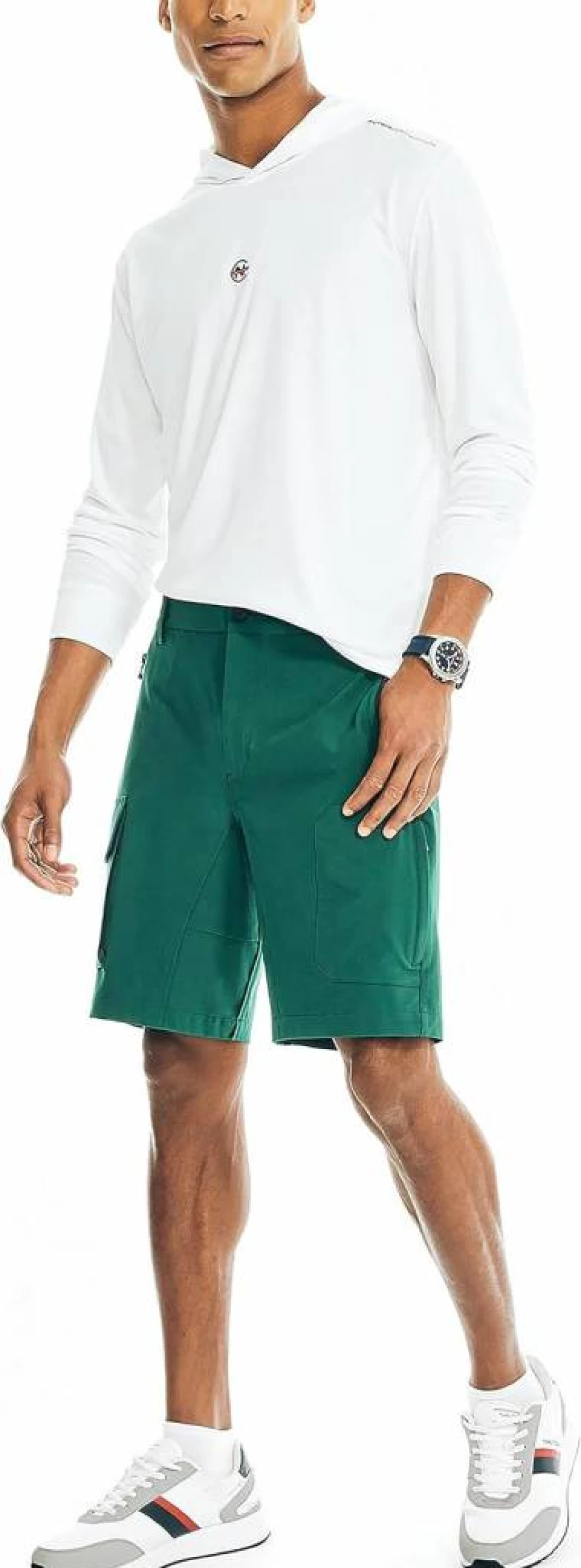 Nautica Men's Sustainable Competition Hoodie - Eco-Friendly Pullover Sweatshirt for Men
