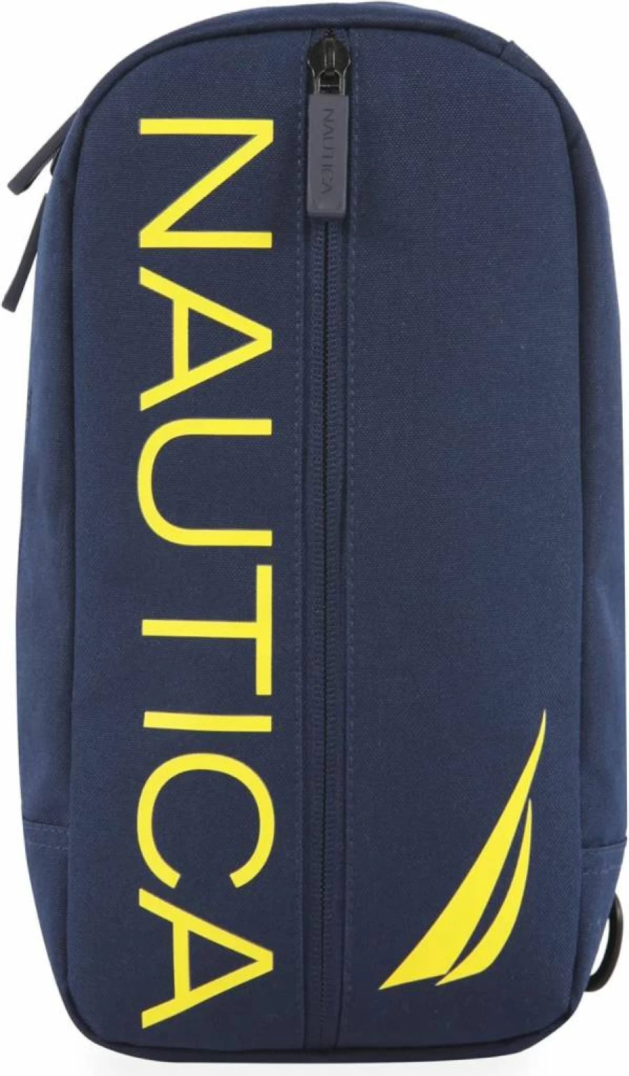 Nautica Unisex Crossbody Sling Bag - Lightweight Water-Resistant Shoulder Bag for Men & Women, Black and White