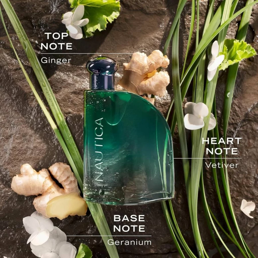 Nautica Men's Aromatic Fougere Deodorant Body Spray with Black Pepper, Lavender & Rosemary - 6.0 Oz Fresh Scent