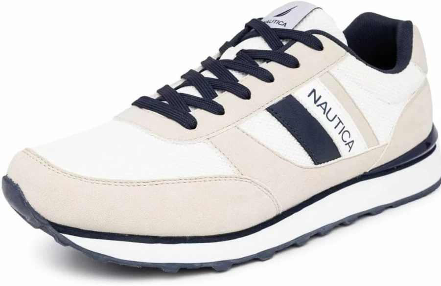 Nautica Men's Casual Lace-Up Sneakers – Stylish & Comfortable Walking Shoes for Everyday Wear