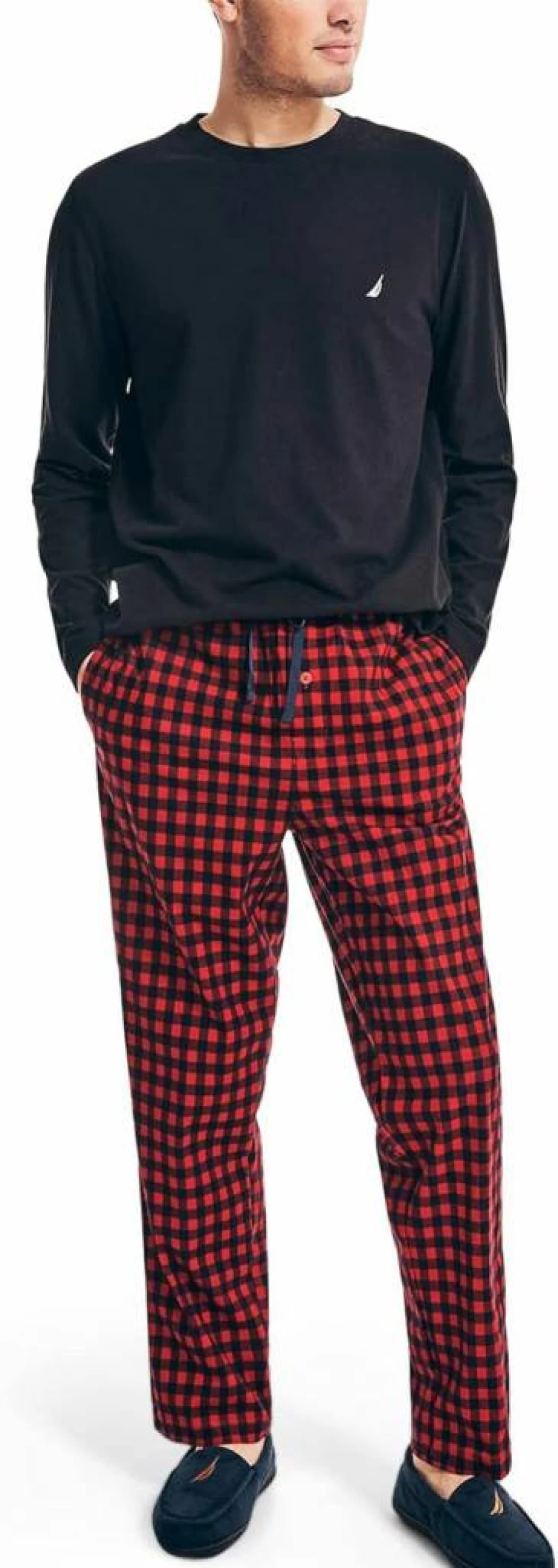Nautica Men's Eco-Friendly Sleep Pants - Sustainable Comfort Lounge Wear