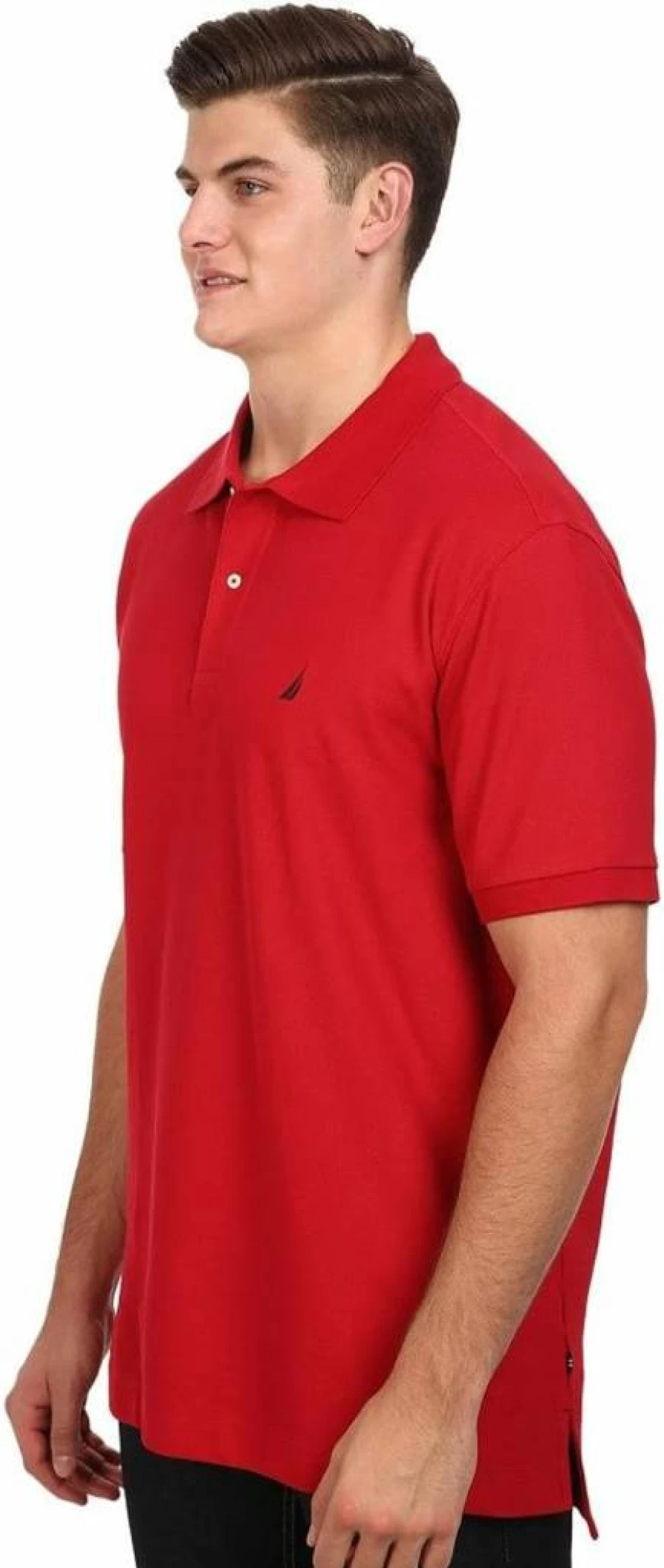 Nautica Men's Big & Tall Deck Polo Shirt - Classic Fit Performance Tee for Men