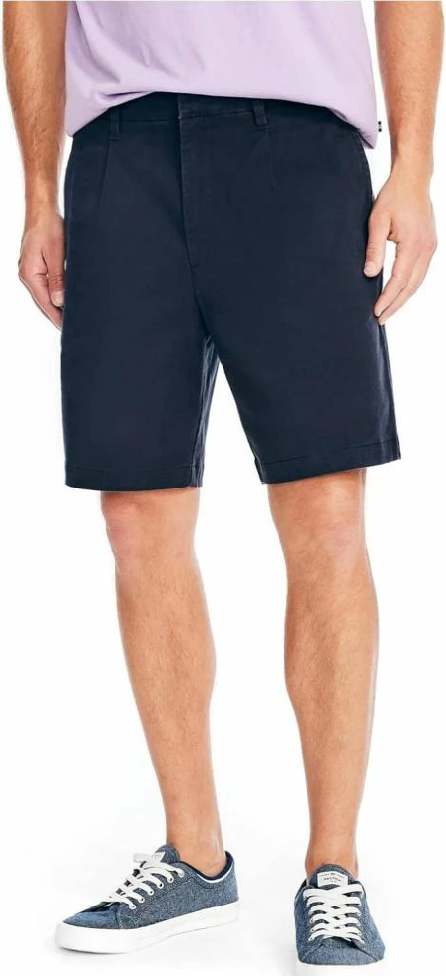 Nautica Men's 8.5" Pleated Shorts - Classic Fit Casual Summer Shorts for Men