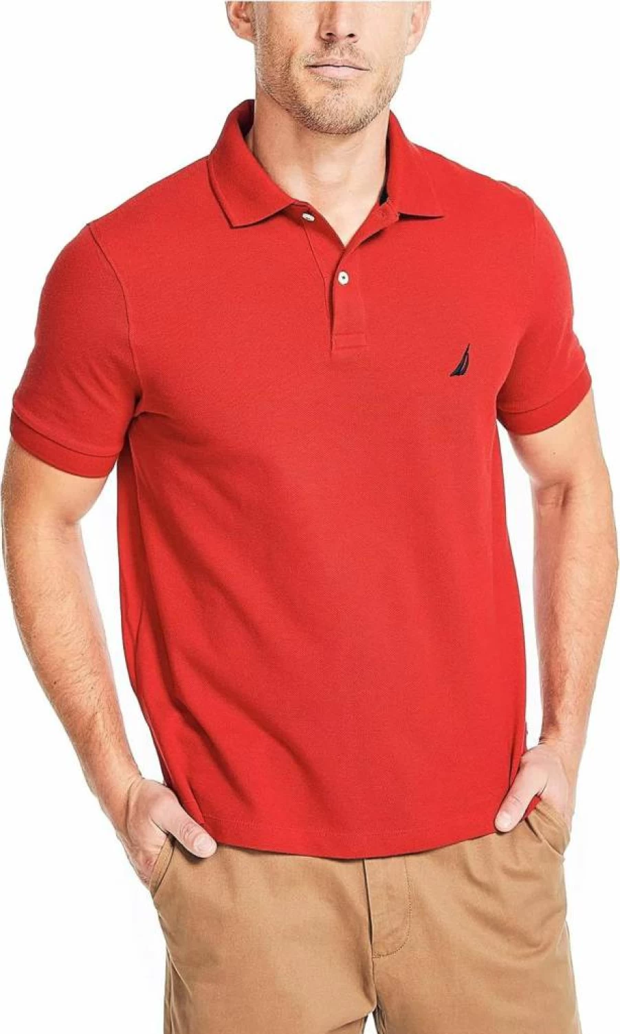 Nautica Men's Classic Fit Deck Polo Shirt - Casual Short Sleeve Cotton Top for Men