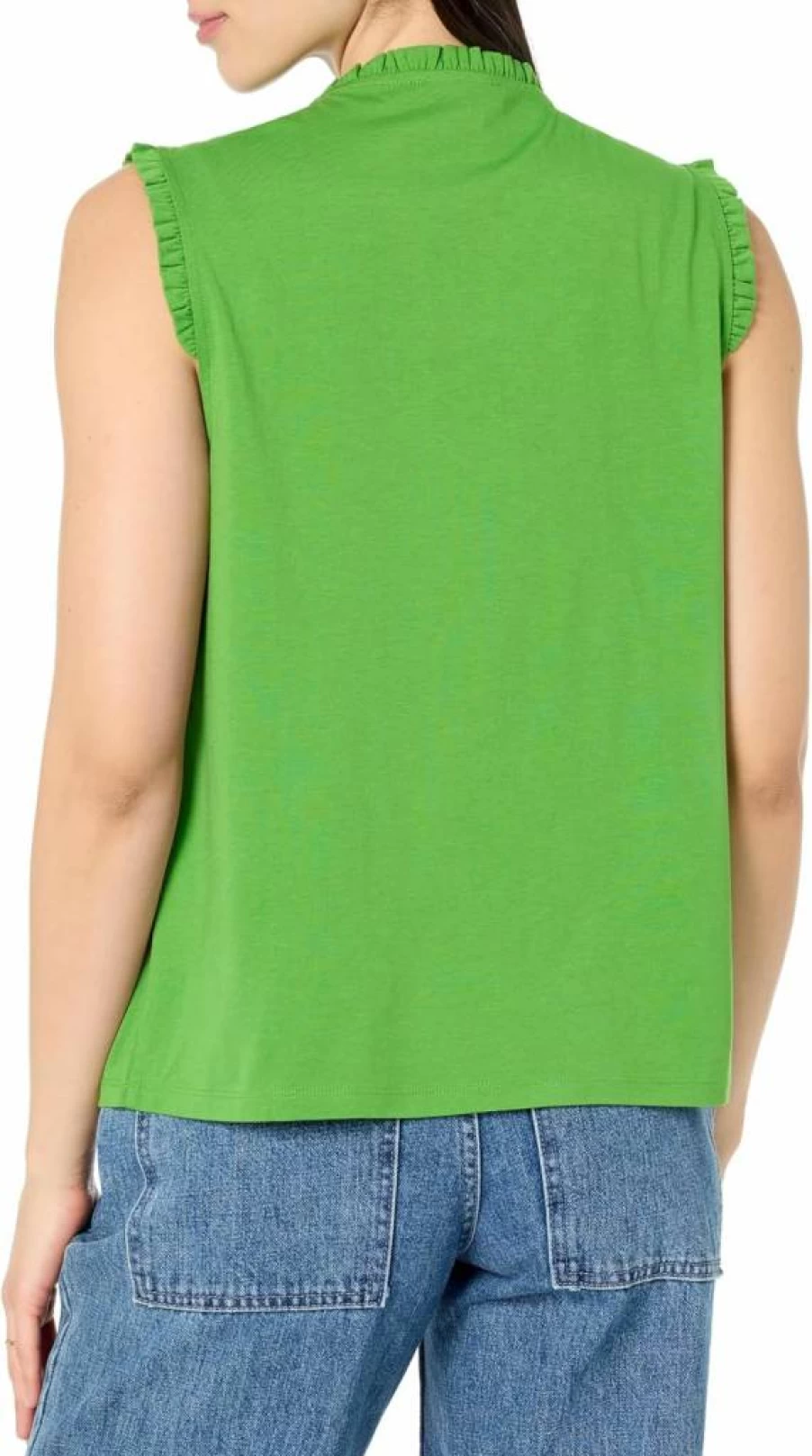 Nautica Women's Sleeveless Button-Down Knit Top - Casual Summer Shirt