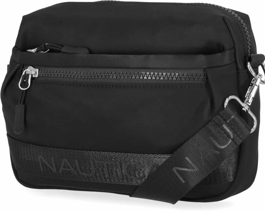 Nautica Adjustable Nylon Crossbody Bag with Detachable Strap – Lightweight Belt Bag for Men & Women