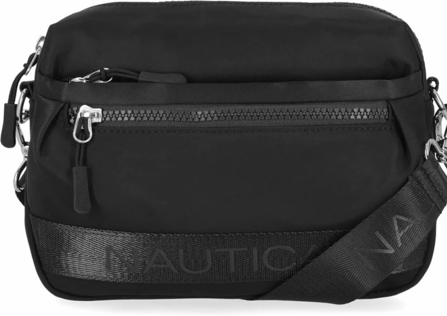 Nautica Adjustable Nylon Crossbody Bag with Detachable Strap – Lightweight Belt Bag for Men & Women