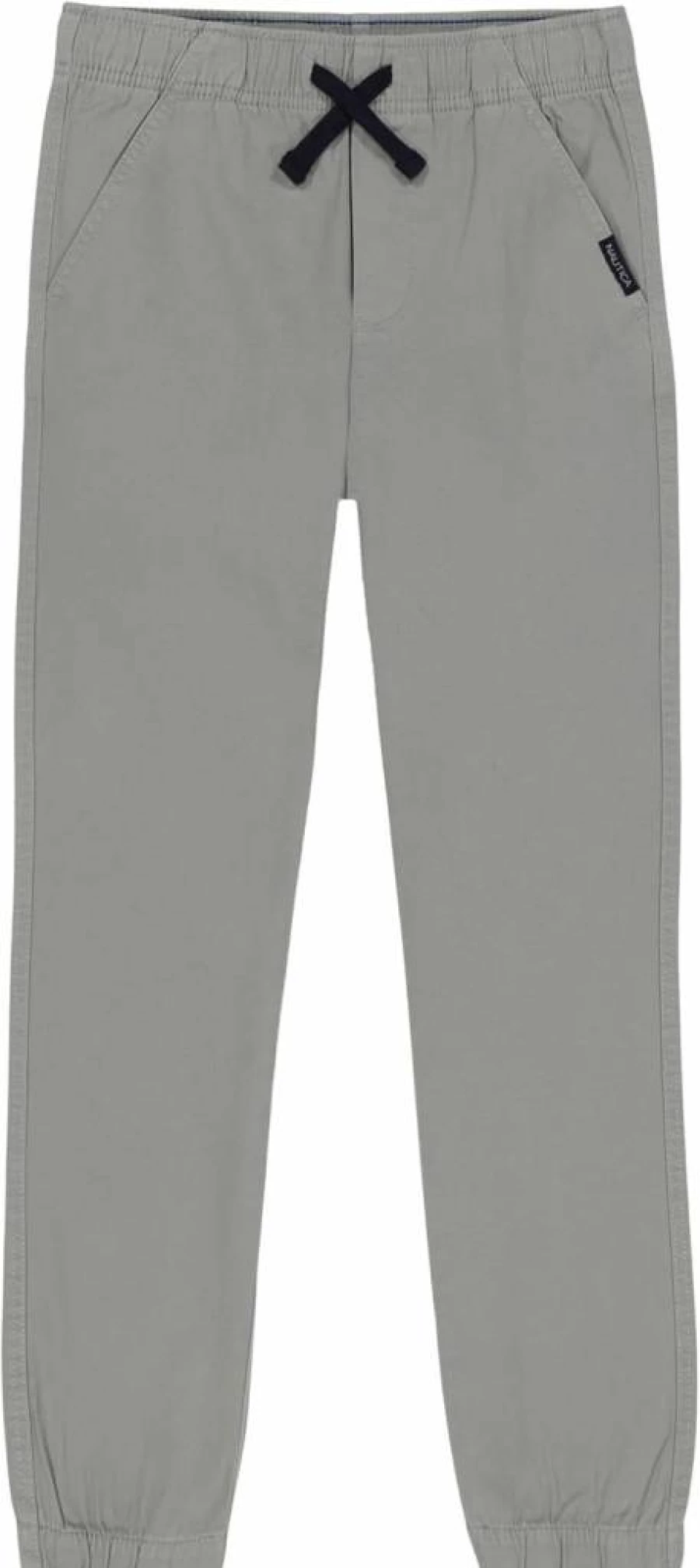 Nautica Boys' Stretch Twill Jogger Pants with Drawstring and Pull-On Waist for Comfort and Style