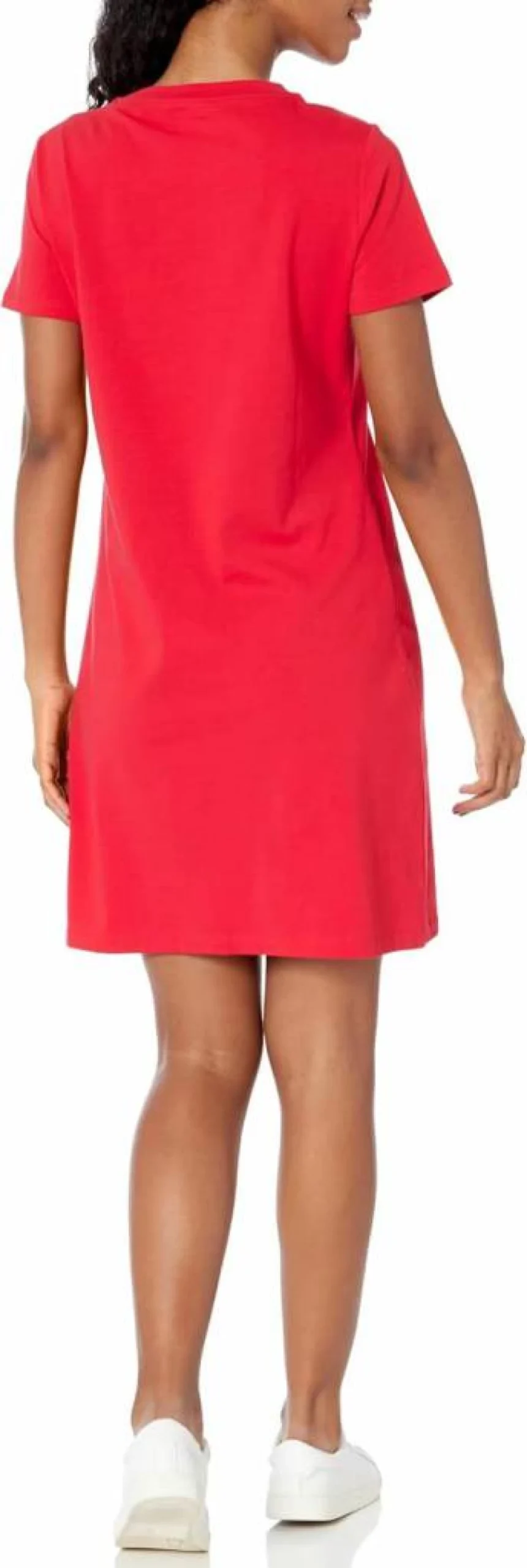 Nautica Women's Logo Embroidered Crewneck T-Shirt Dress Casual Comfort Fit