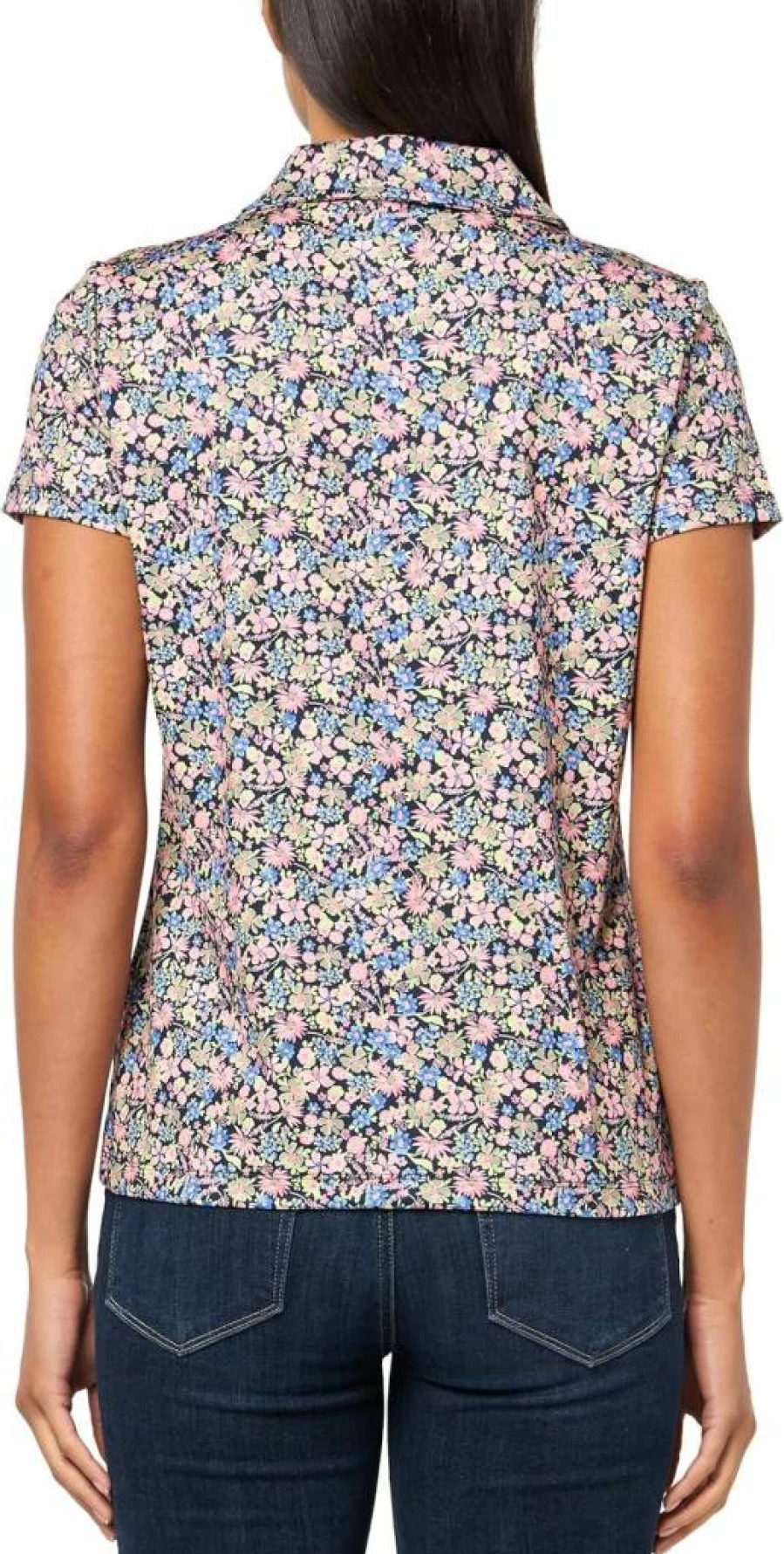 Nautica Women's Soft Touch Cotton Polo Shirt - Short Sleeve Collared Top for Women