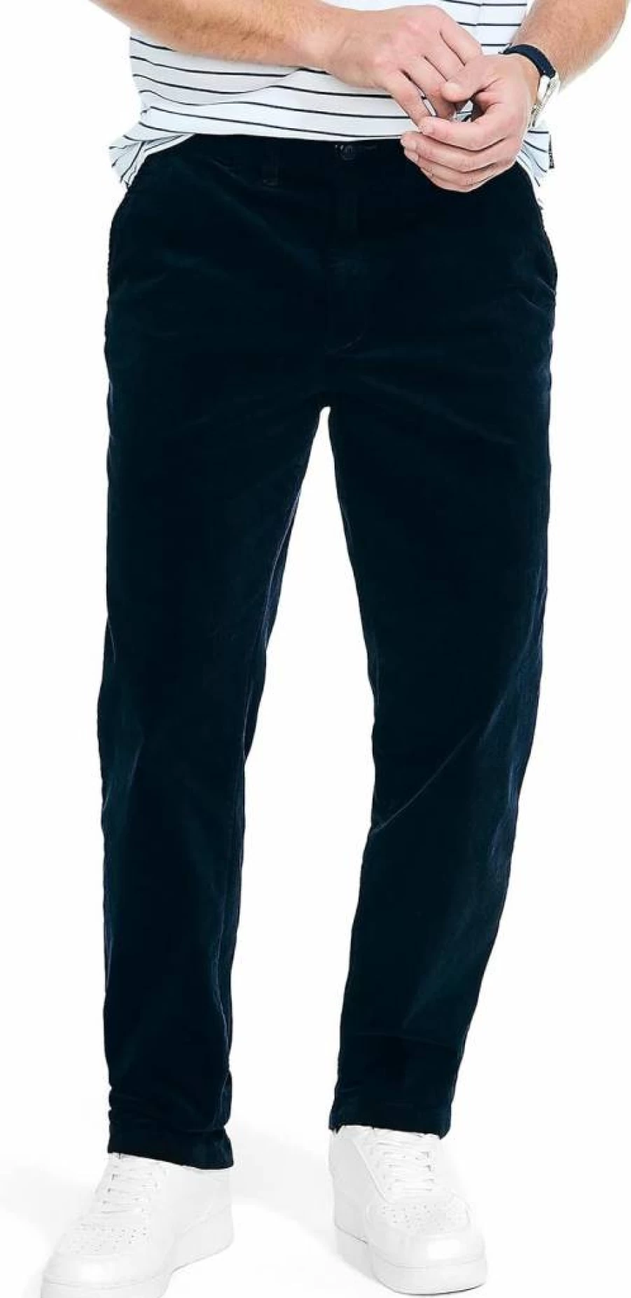 Nautica Men's Slim Fit Stretch Corduroy Pants for Comfort and Style