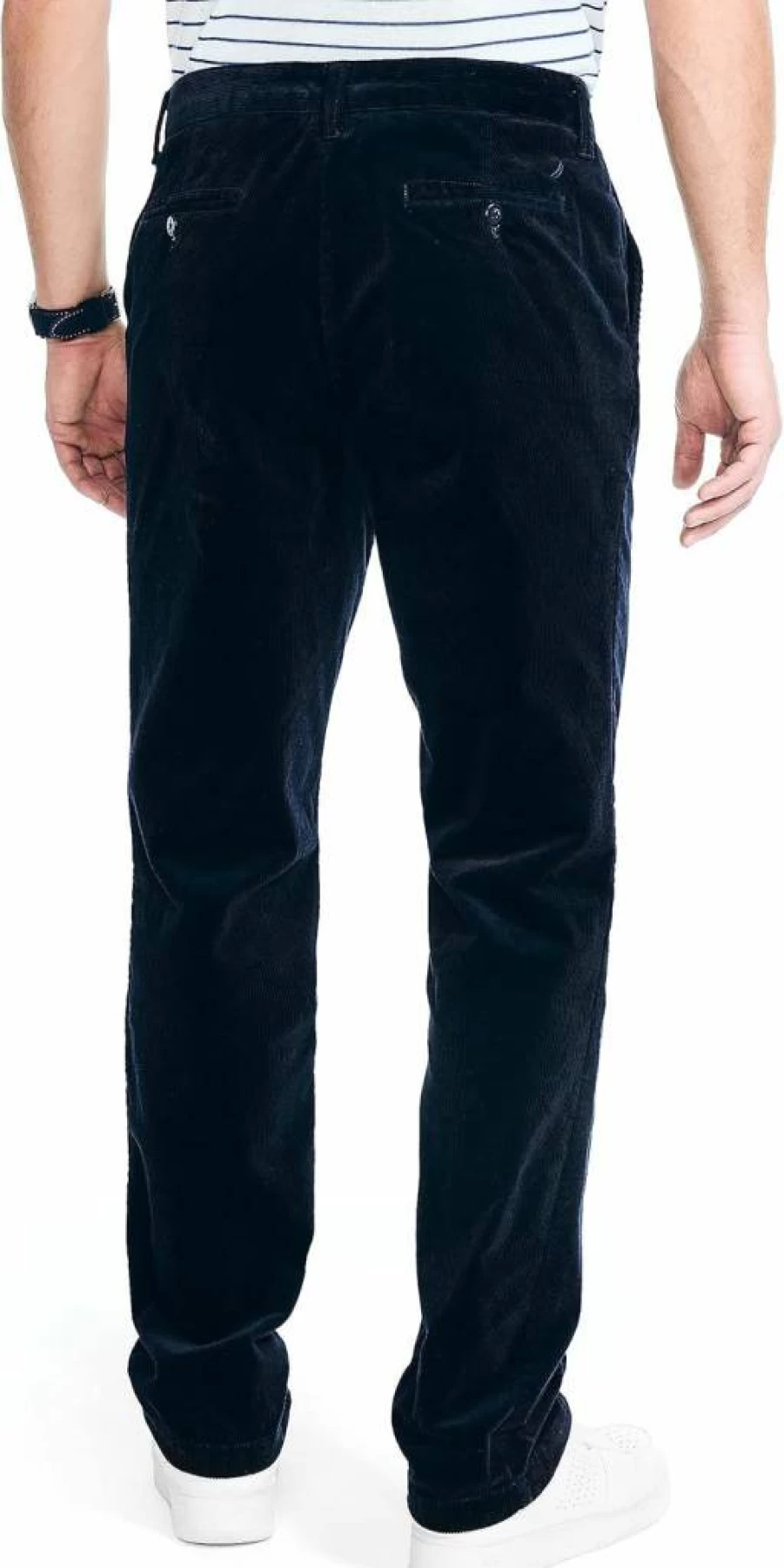 Nautica Men's Slim Fit Stretch Corduroy Pants for Comfort and Style