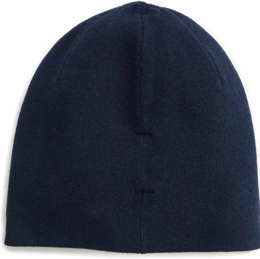 Nautica Men's Sustainable Logo Beanie - Soft Winter Hat for Men - Eco-Friendly Knit Cap