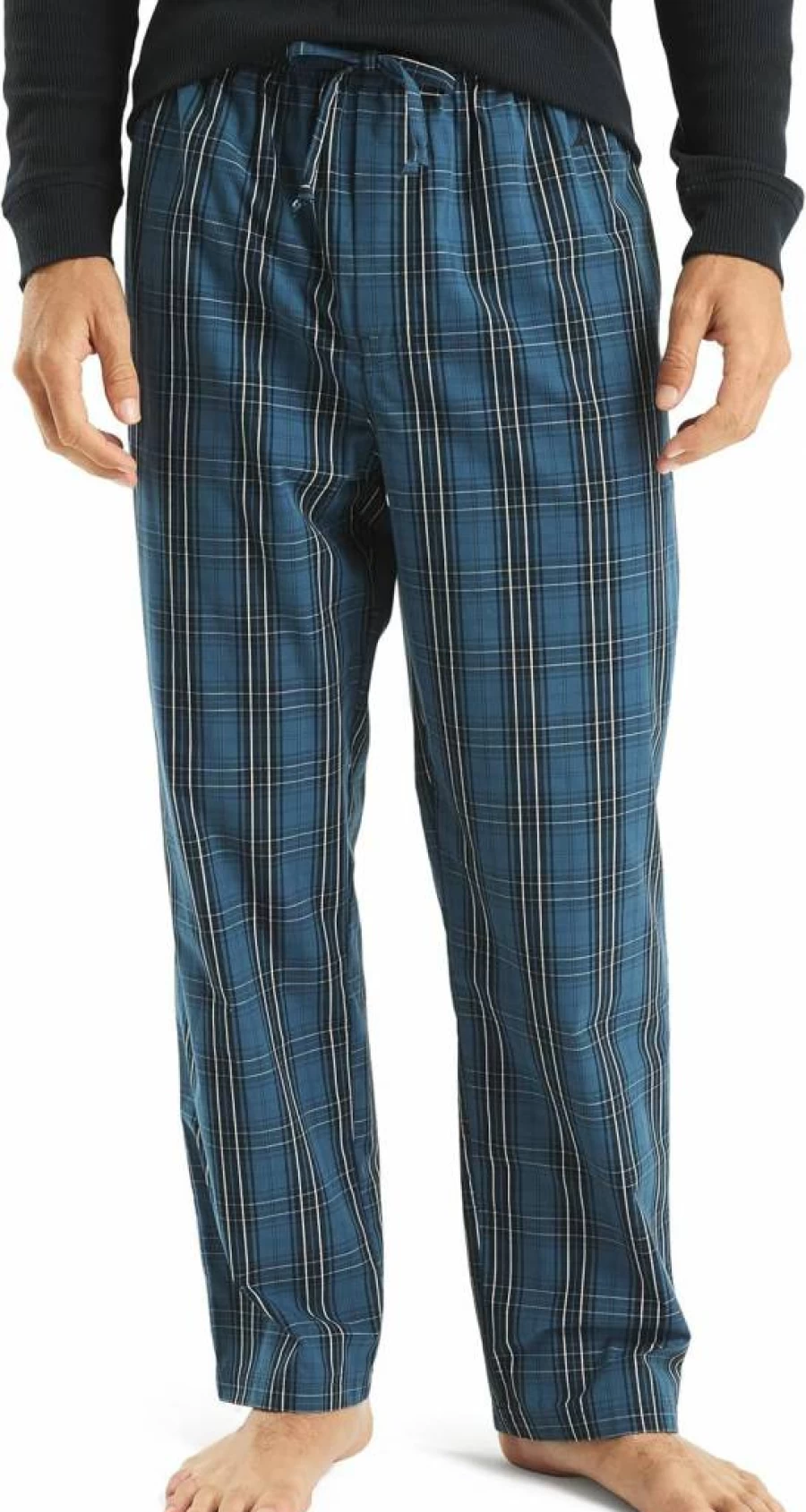 Nautica Men's Plaid Poplin Sleep Pants - Sustainable Comfort Lounge Wear