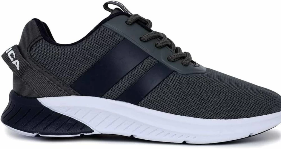 Nautica Kids' Running Shoes for Boys & Girls | Comfortable Lace-Up & Bungee Sneakers in Big & Little Kids Sizes | Durable Manalapin Design