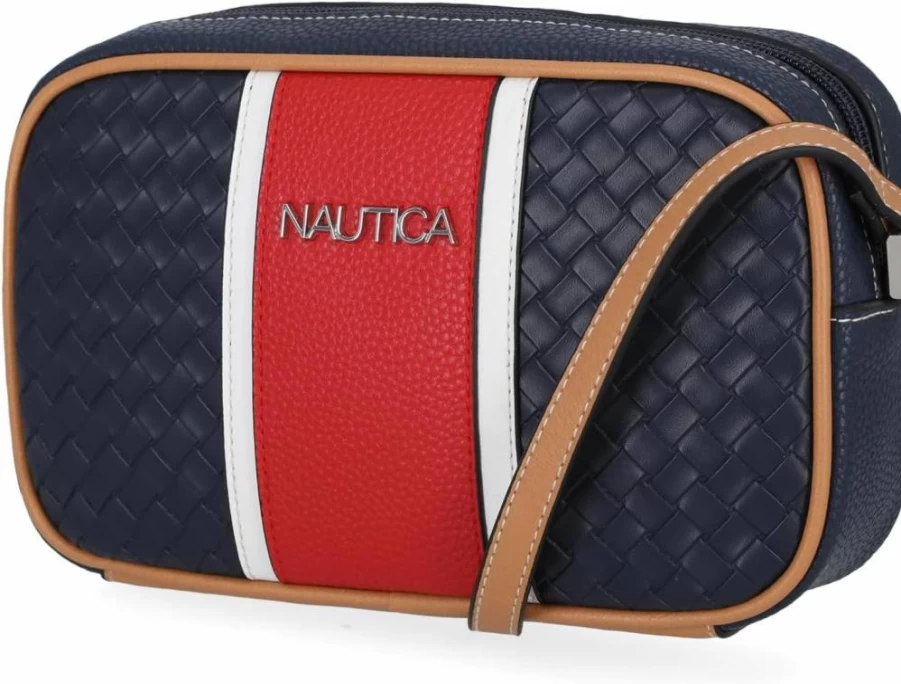Nautica Adjustable Crossbody Bag with Candid Camera Design for Men and Women