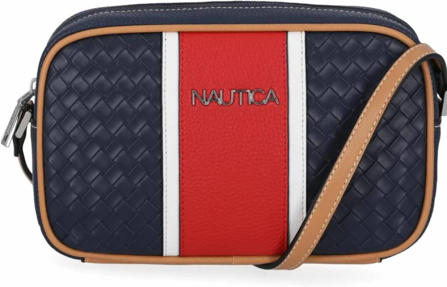 Nautica Adjustable Crossbody Bag with Candid Camera Design for Men and Women