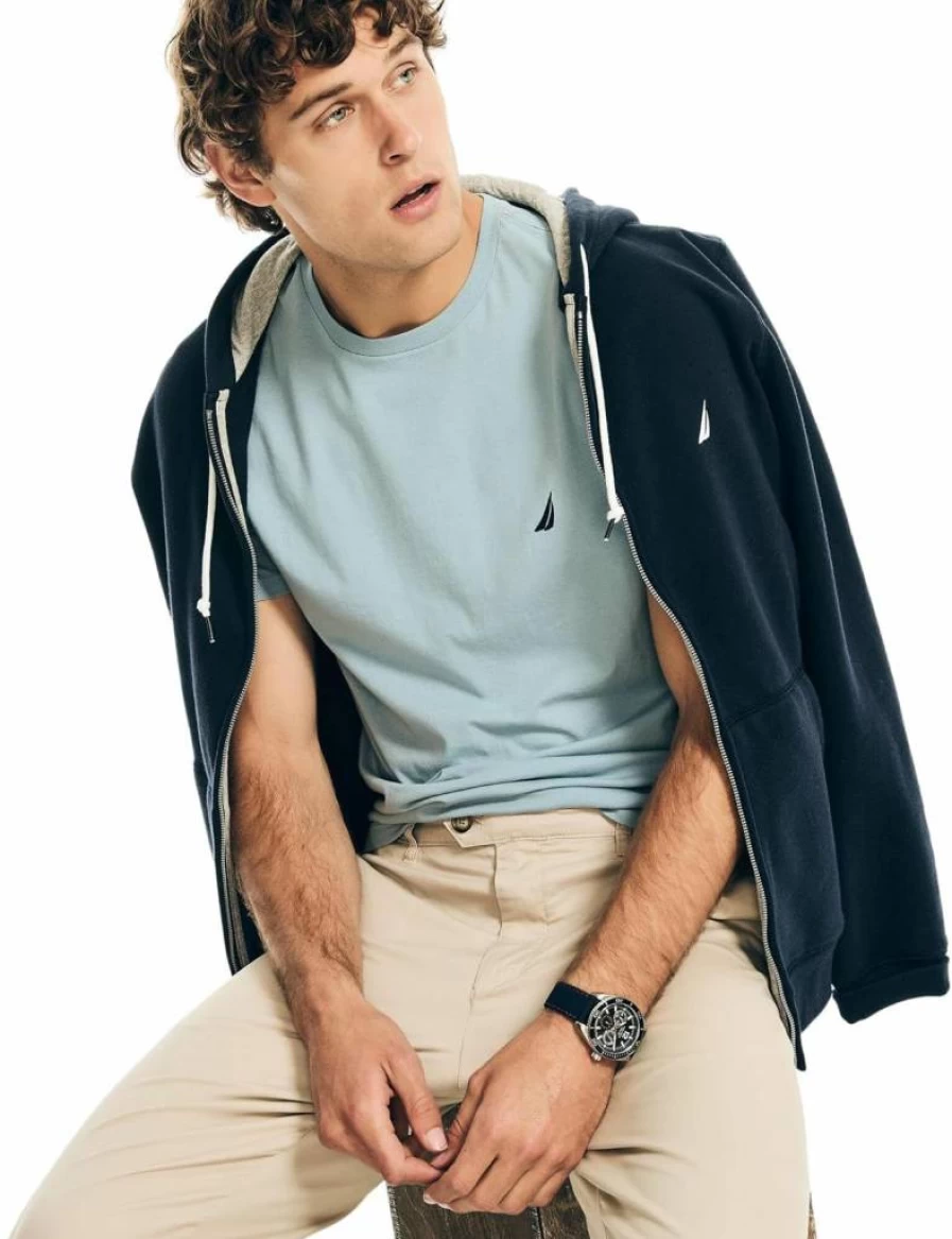Nautica Men's J-Class Classic Fit Short Sleeve Cotton T-Shirt