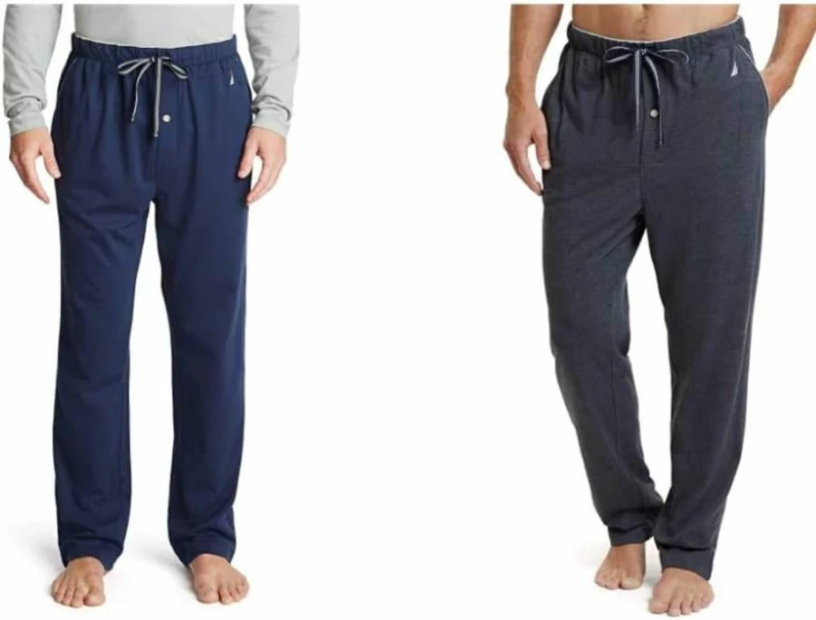 Nautica Men's Soft Knit Lounge Pants for Sleep and Comfort