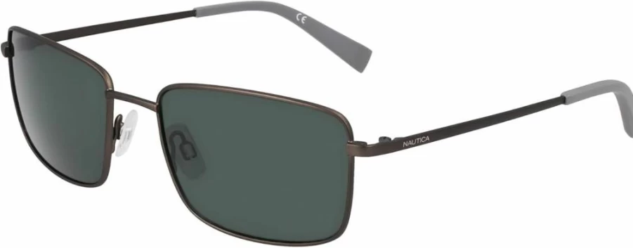 Nautica Men's N102SP Classic Rectangular Polarized Sunglasses for UV Protection