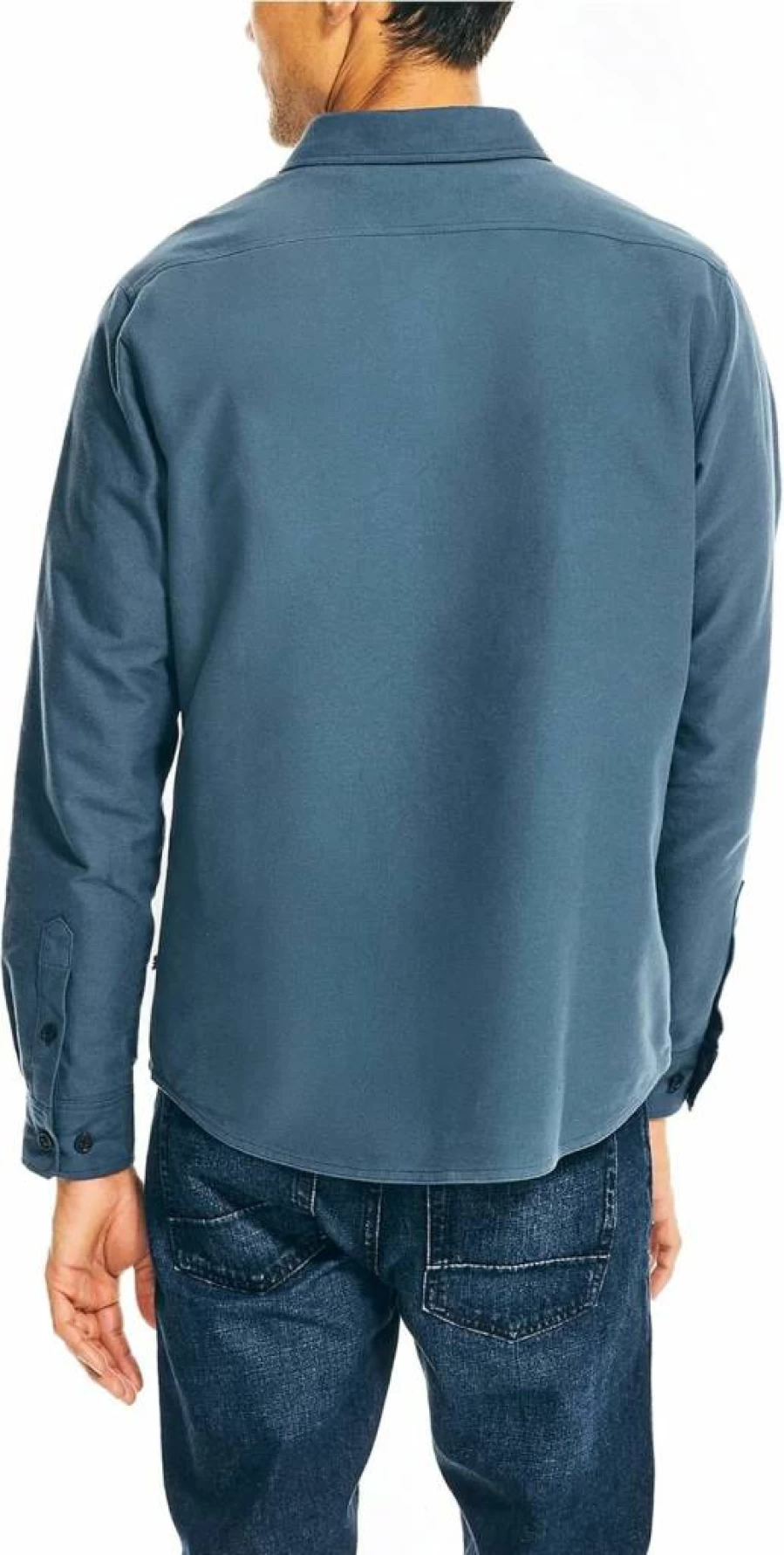 Nautica Men's Classic Fit Solid Color Casual Shirt for Everyday Wear