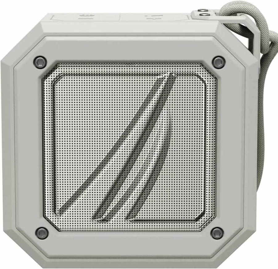 Nautica Waterproof Bluetooth Speaker with 15-Hour Playtime, Loud Clear Audio, USB Drive, Portable Wireless Outdoor Patio Speaker (Gray/Green)