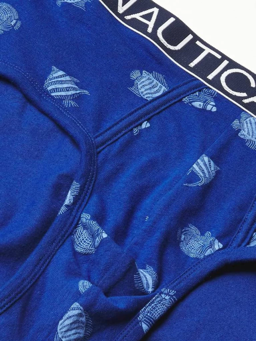 Nautica Men's 3 Pack Stretch Cotton Briefs - Soft Comfort Underwear for Everyday Wear