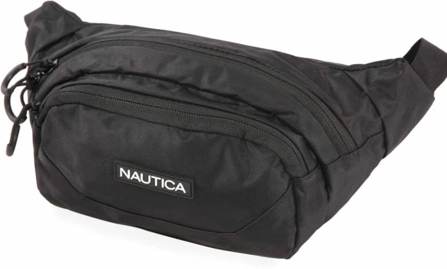 Nautica Waist Bag for Men & Women - Water-Resistant Fanny Pack with Adjustable Strap for Travel & Outdoor Activities