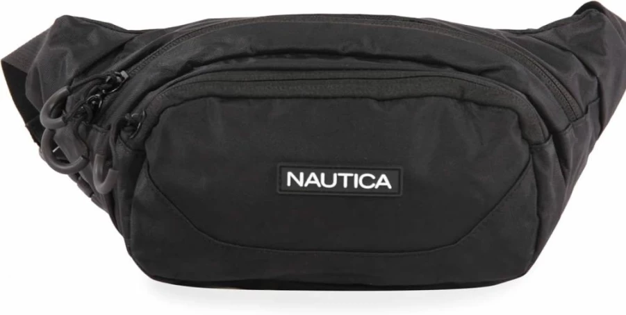 Nautica Waist Bag for Men & Women - Water-Resistant Fanny Pack with Adjustable Strap for Travel & Outdoor Activities