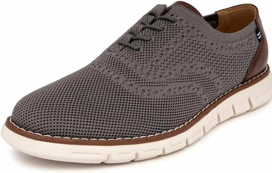 Nautica Men's Oxford Dress Sneakers: Breathable Lightweight Knit Upper for Business Casual & Walking Comfort