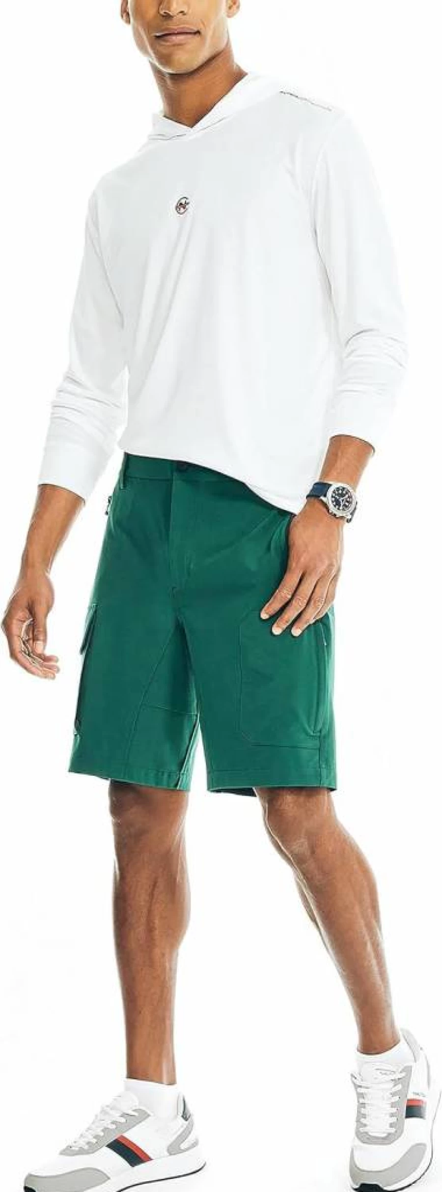 Nautica Men's Sustainable Competition Hoodie - Eco-Friendly Pullover Sweatshirt for Men