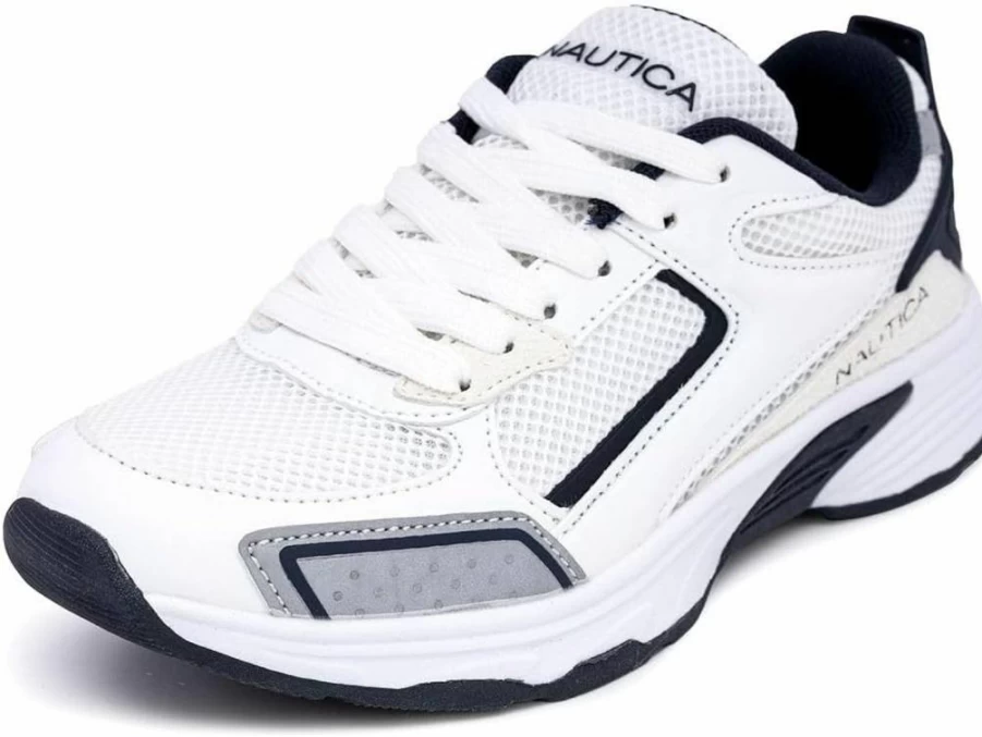 Nautica Kids' Athletic Sneakers for Boys & Girls - Lightweight Running & Hiking Shoes with Cushioned Heel (Lace-Up & Slip-On Options) - Toddler to Big Kid Sizes