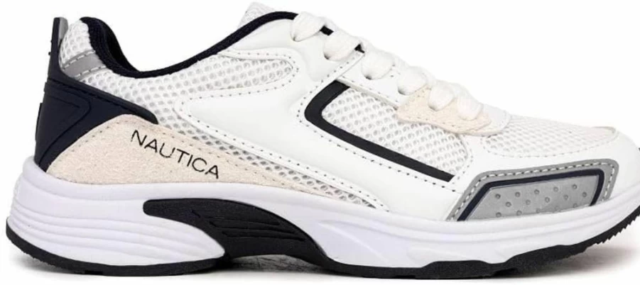 Nautica Kids' Athletic Sneakers for Boys & Girls - Lightweight Running & Hiking Shoes with Cushioned Heel (Lace-Up & Slip-On Options) - Toddler to Big Kid Sizes