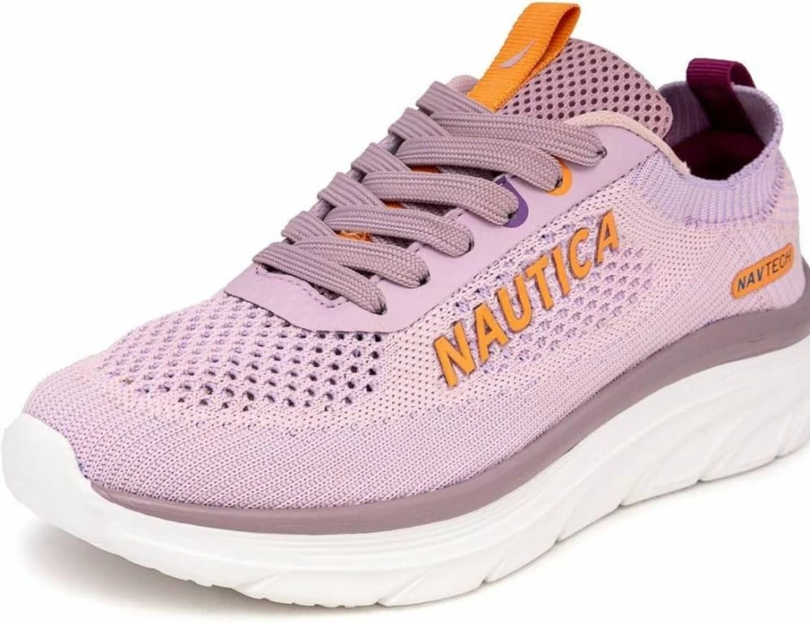 Nautica Women's Max Cushion Running Shoes - Lightweight Lace-Up Tennis Sneakers for Walking & Casual Wear