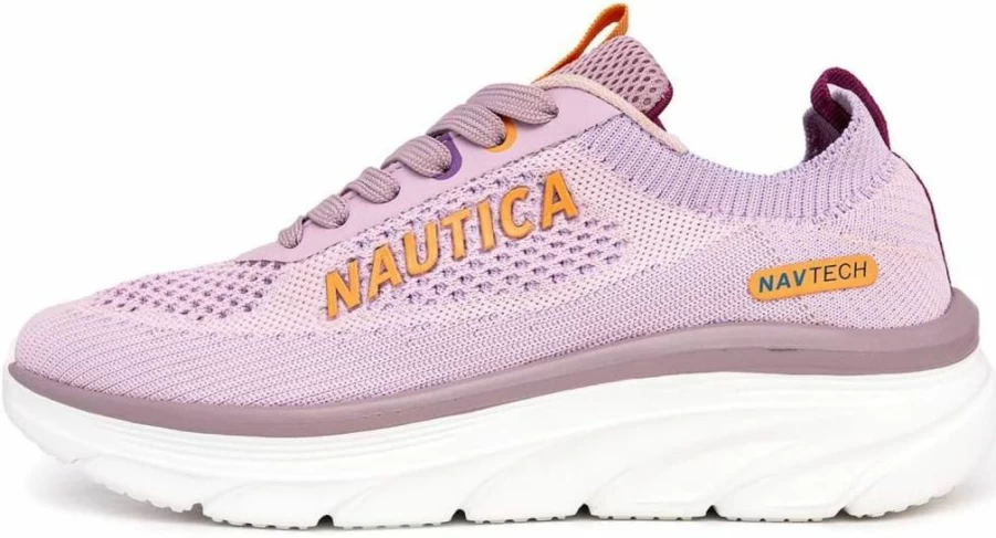 Nautica Women's Max Cushion Running Shoes - Lightweight Lace-Up Tennis Sneakers for Walking & Casual Wear