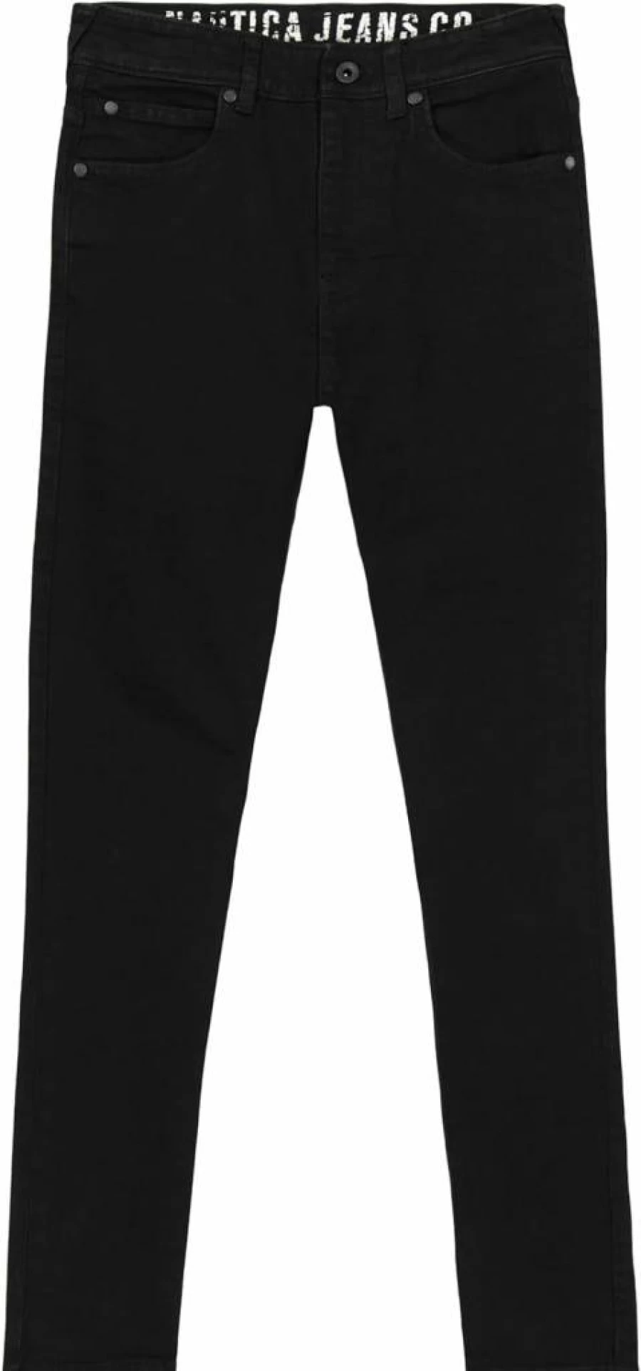 Nautica Boys' Skinny Fit Stretch Denim Jeans with Zipper Fly & Button Closure, 5-Pocket Style, Comfortable & Durable
