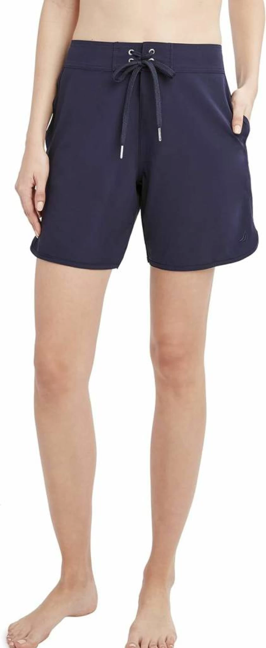 Nautica Women's Quick Dry Swim Shorts 7" Inseam - Stylish Surf & Swim Bottoms for Beach & Pool