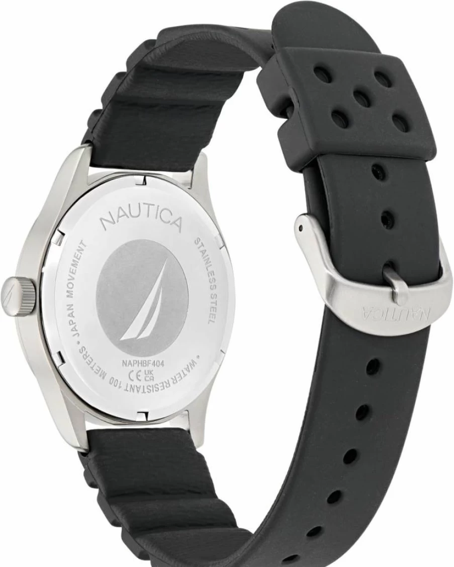 Nautica Hannay Bay Men's Watch with Wheat PU Fiber Strap