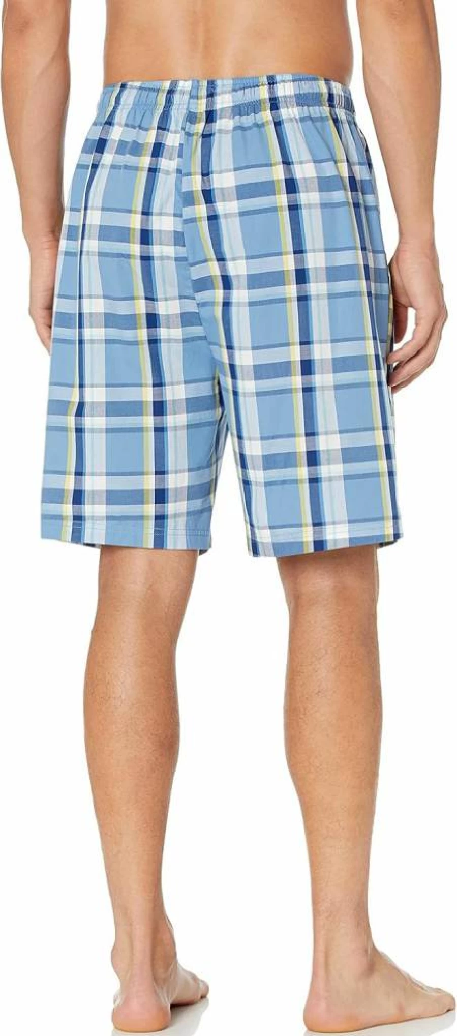 Nautica Men's 100% Cotton Elastic Waist Sleep Shorts - Soft Woven Pajama Shorts for Comfortable Nightwear