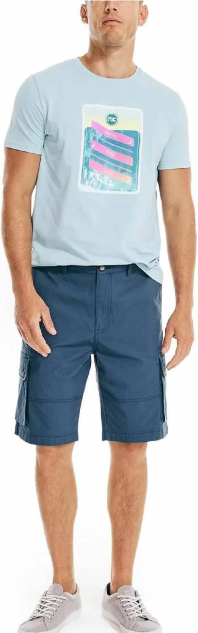 Nautica Men's 10-Inch Navigator Cargo Shorts for Men | Comfortable Casual Summer Shorts | Durable Outdoor Shorts with Pockets