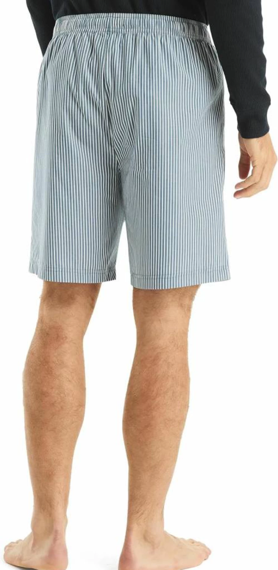 Nautica Men's Sustainable Striped Poplin Sleep Shorts – Eco-Friendly Comfort