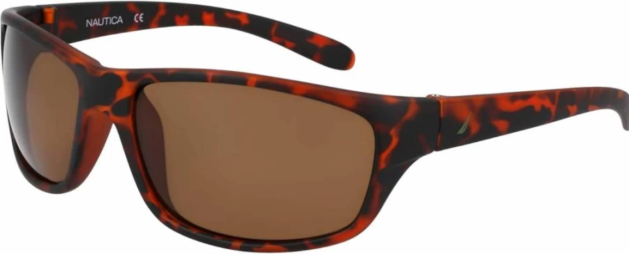 Nautica Men's N2239S Classic Rectangular Polarized Sunglasses for UV Protection