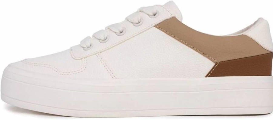 Nautica Women's Platform Sneakers - Low Top Lace-Up Casual Shoes for Walking & Tennis