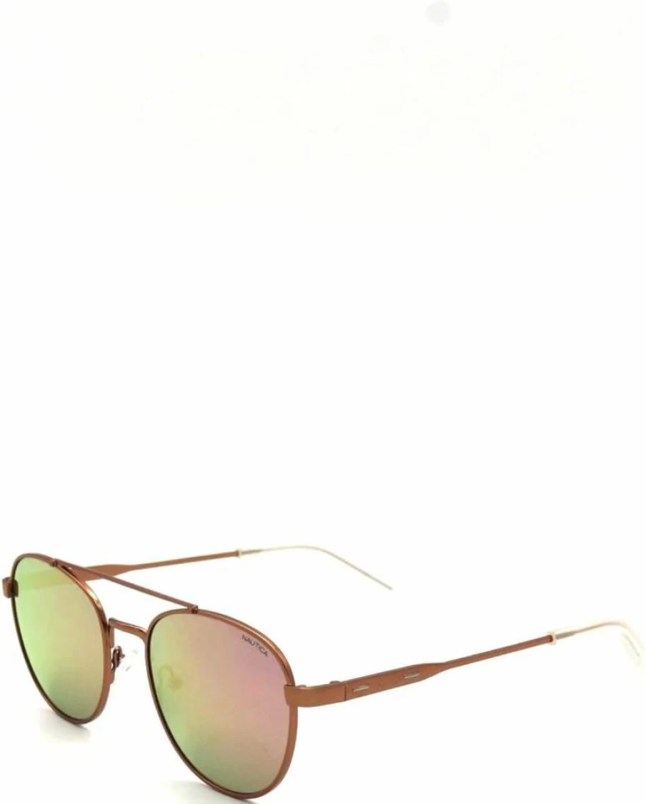 Nautica Men's N4641SP Round Polarized Sunglasses for UV Protection Classic Style
