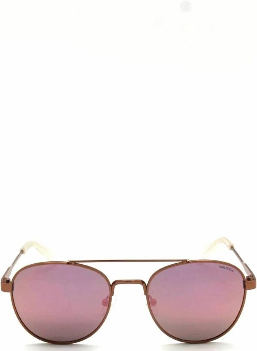 Nautica Men's N4641SP Round Polarized Sunglasses for UV Protection Classic Style