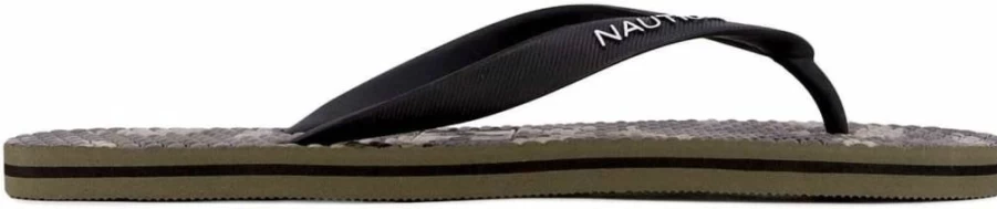 Nautica Men's Comfortable Beach Flip Flops - Waterproof Boat Slides & Summer Sandals for Men